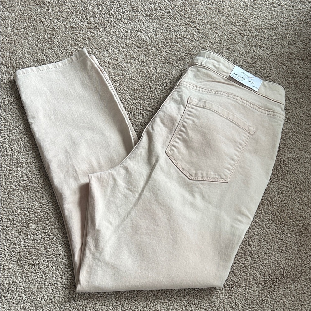Skinnygirl Light Beige Straight Leg Jeans